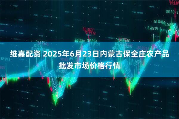 维嘉配资 2025年6月23日内蒙古保全庄农产品批发市场价格行情