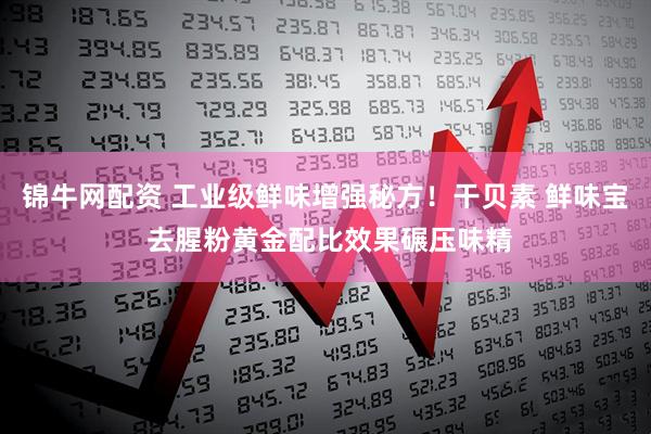 锦牛网配资 工业级鲜味增强秘方！干贝素 鲜味宝 去腥粉黄金配比效果碾压味精